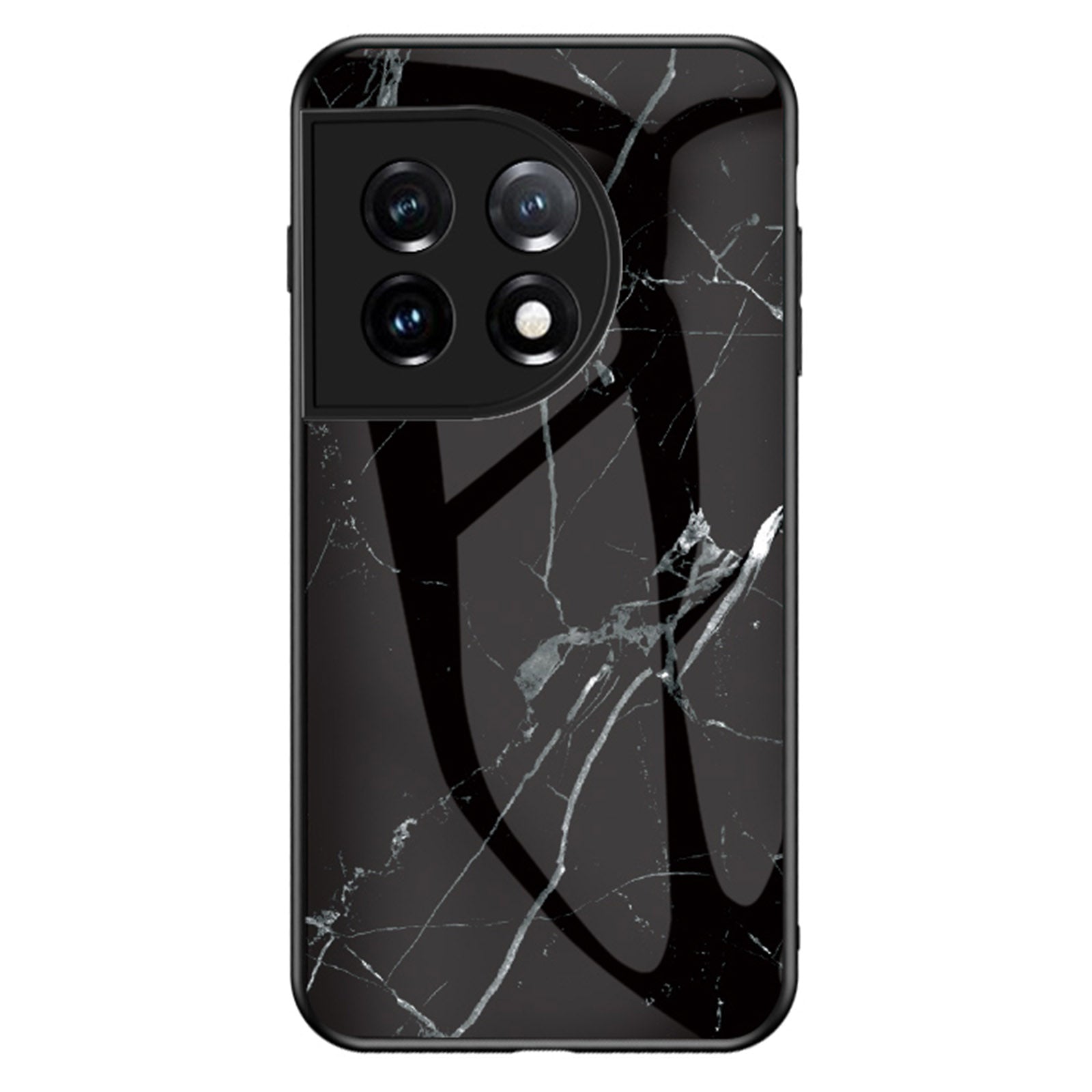 Tempered Glass PC TPU Phone Case for OnePlus 11 5G Marble Pattern Printing Drop-proof Smartphone Cover Tempered Glass PC TPU Phone Case for OnePlus 11 5G Marble Pattern Printing Drop-proof Smartphone Cover